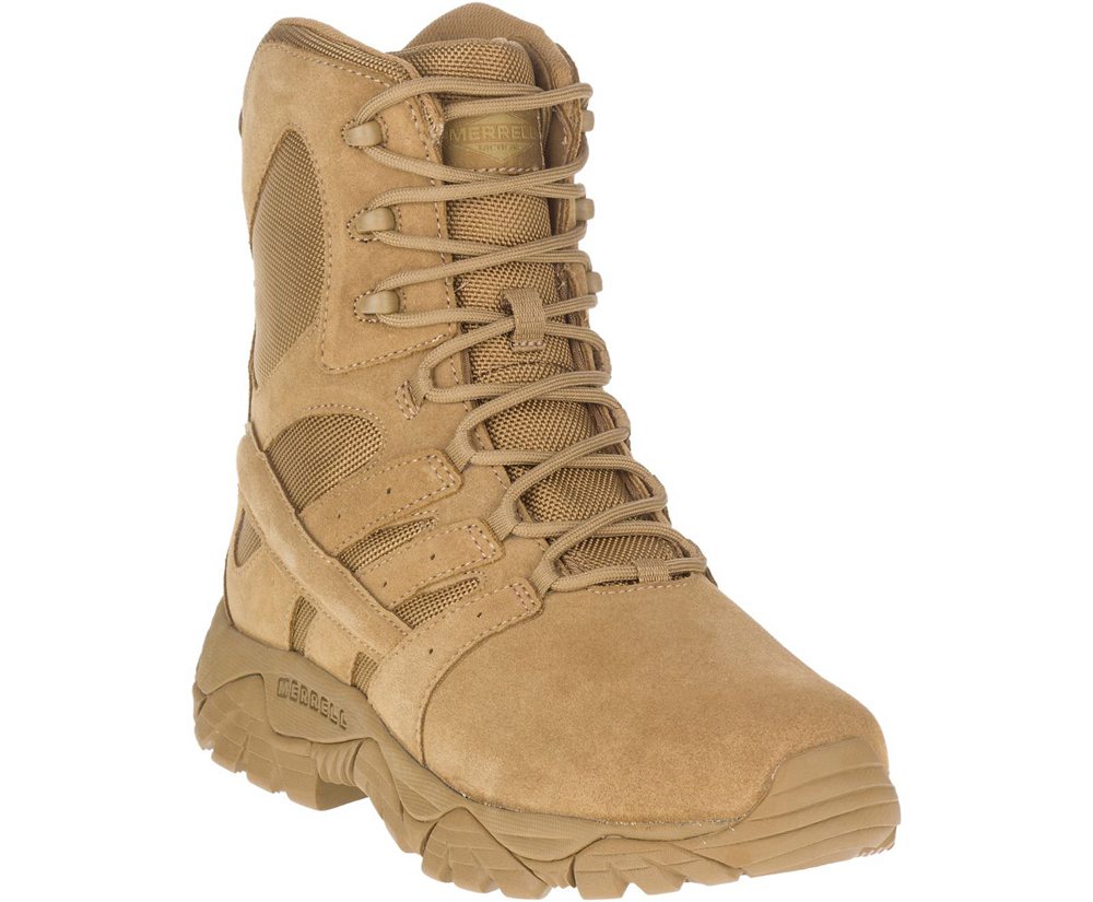 Merrell Boots Khaki - Moab 2 Defense - Womens 28ZHXOPAC